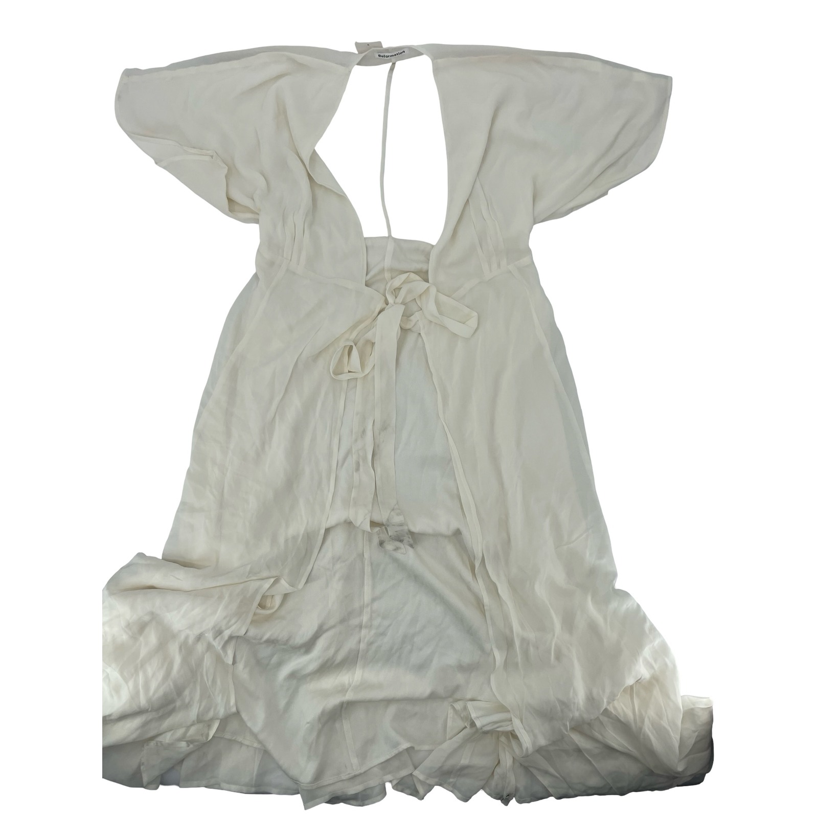 Reformation Dress Winslow Maxi Dress Ivory Nwt